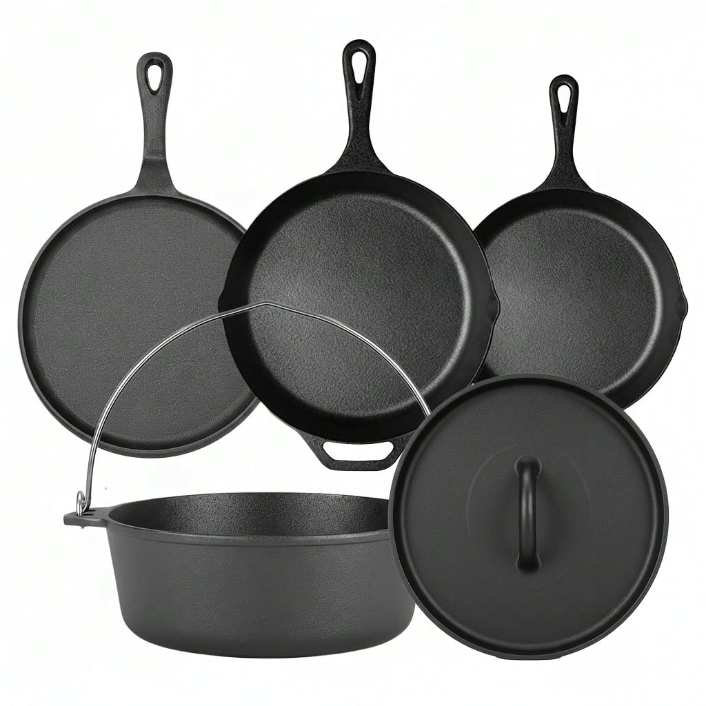Camp Dutch Oven Cast - PACILACK Cast Iron Pots And Pans