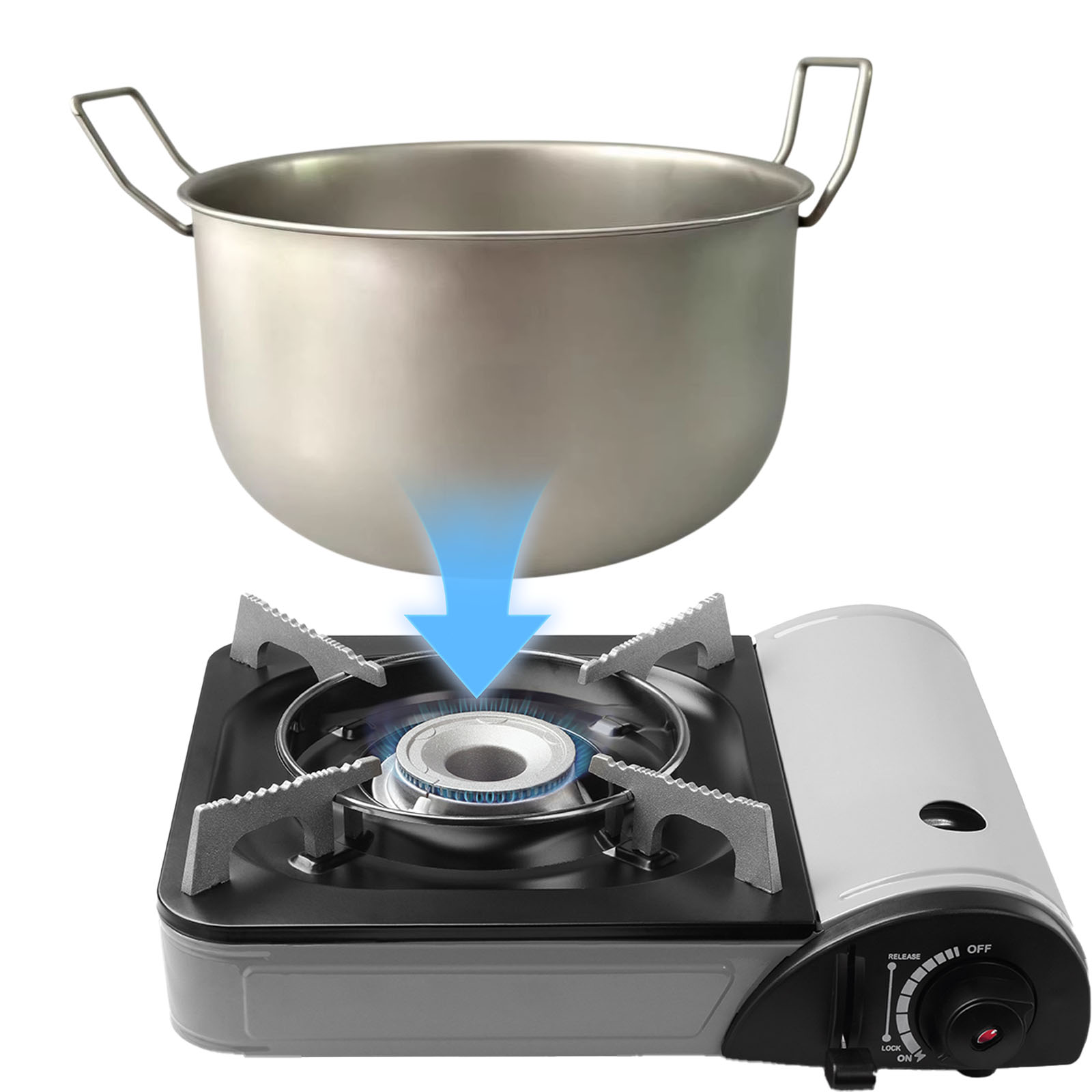Camping Cooking Handle - Hiking Cooking Pot 304 Stainless Steel