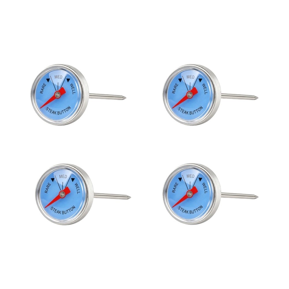Meat Thermometer Camp - 4 Pack Stainless Steel Meat Thermometer