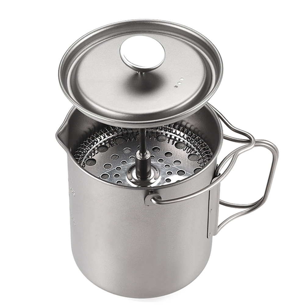 Camping Cooking Ware - Lixada 750ml Titanium Coffee Cup Mug