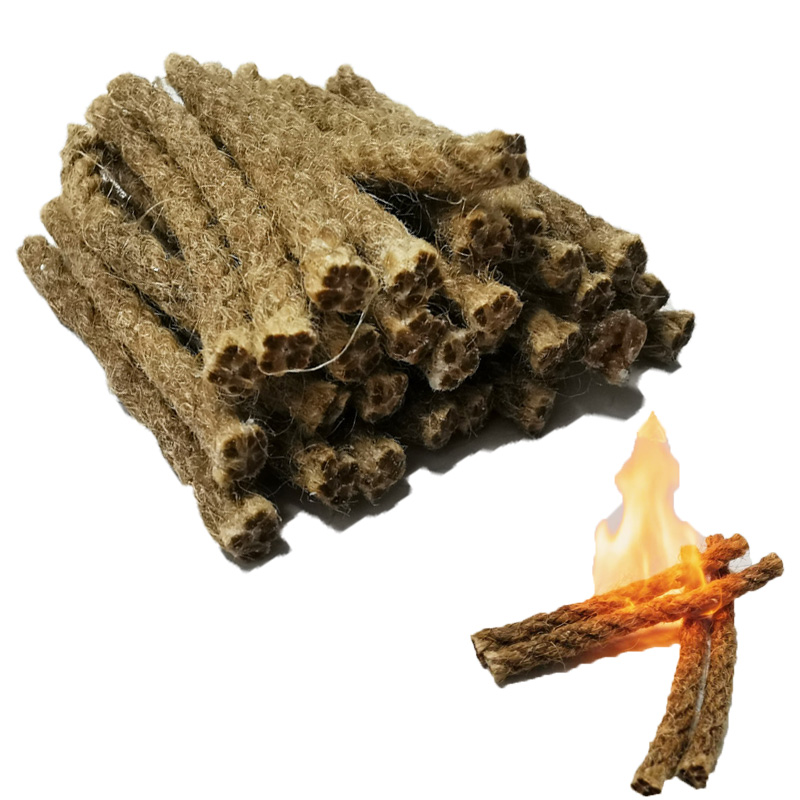 Campfire Cooking - Outdoor Mini Wax Hemp Rope Portable