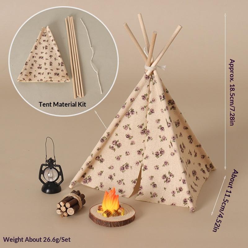 Camping Cooking Tent - **1 Set 1/12 Doll House Outdoor