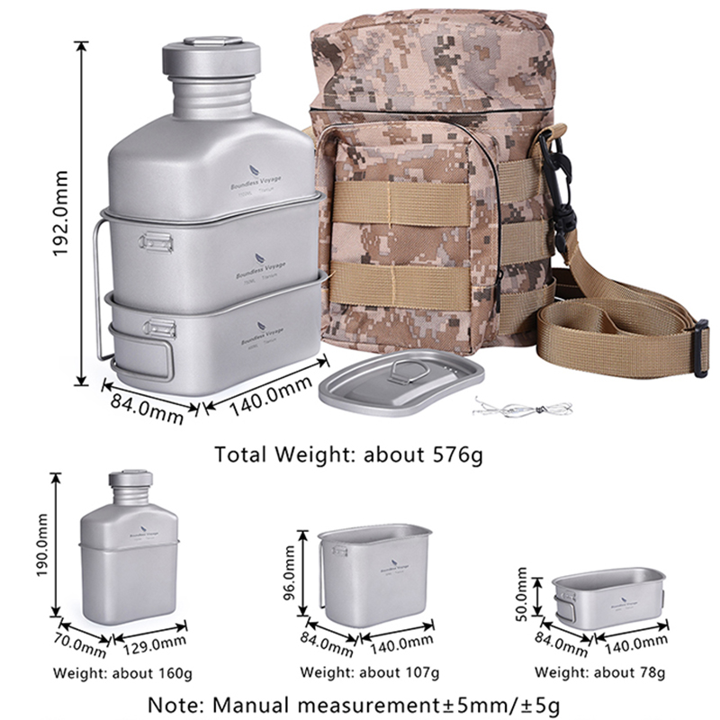 Boundless Voyage Outdoor Milit - Mess Kit Titanium review and price
