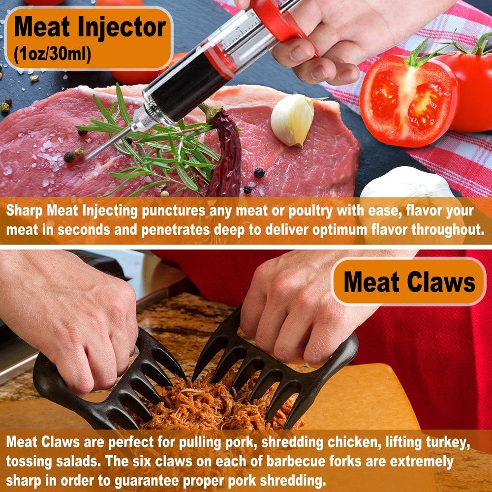 26Pcs BBQ Grill Accessories in - Meat Thermometer Camp review and price