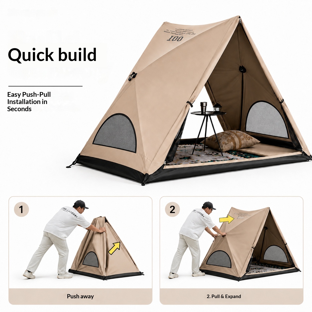 Automatic Triangular Tent, Out - Camping Cooking Tent review and price