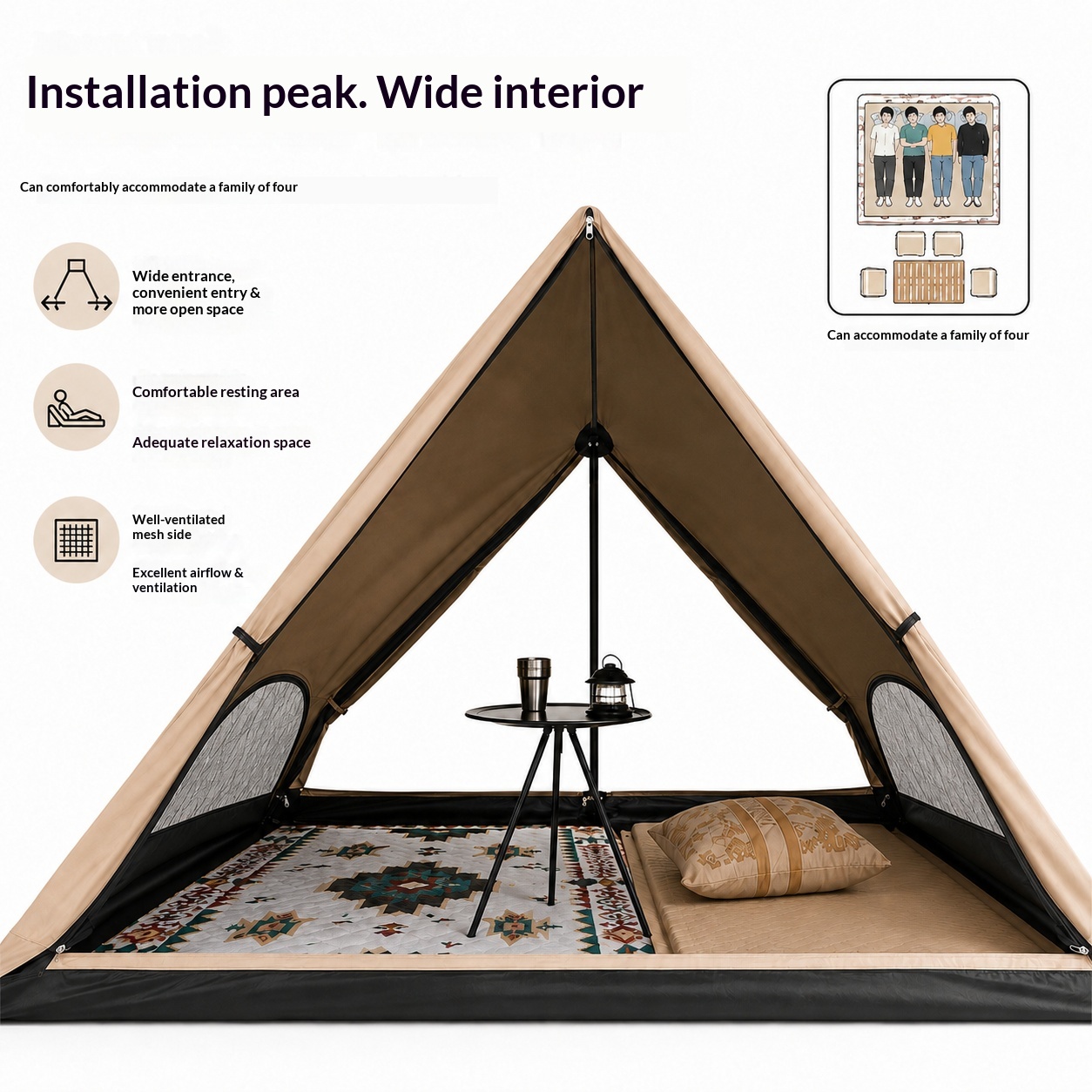 Automatic Triangular Tent, Out - Camping Cooking Tent review and price