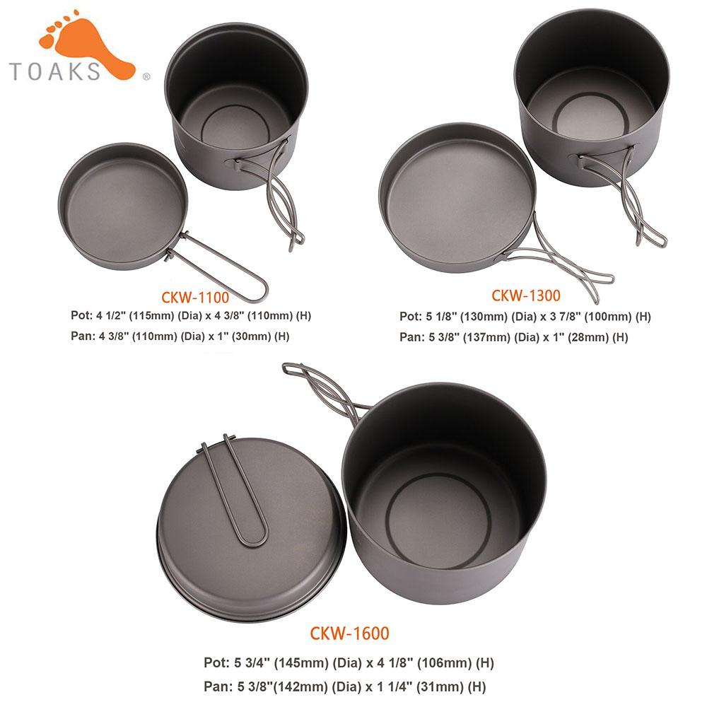 TOAKS Cookware Set Ultralight  - Mess Kit Titanium review and price