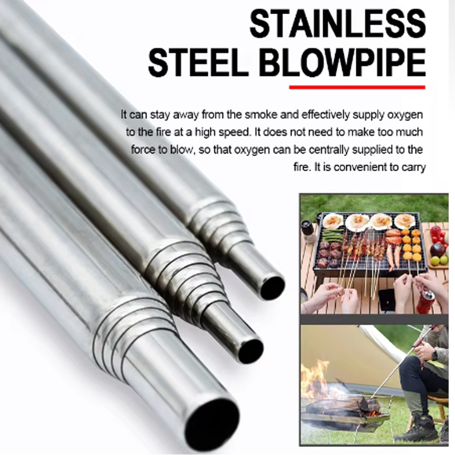 Stainless Steel Blowpipe Pocke - Campfire Cooking review and price