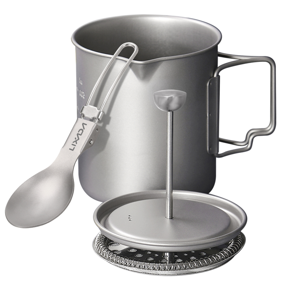 Lixada 750ml Titanium Coffee C - Mess Kit Titanium review and price