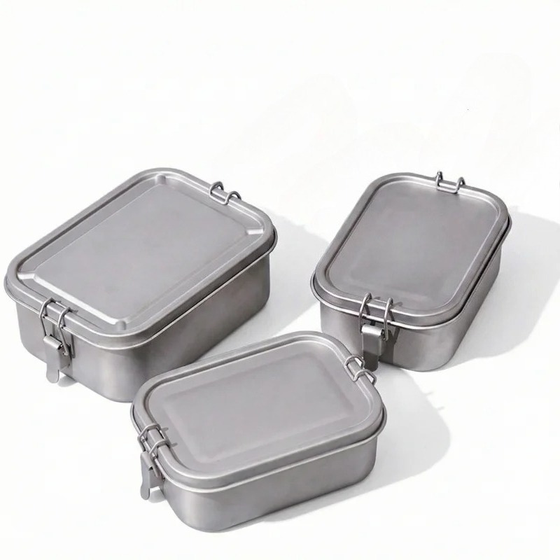 Stainless Steel Lunch Box With - Mess Kit Titanium review and price