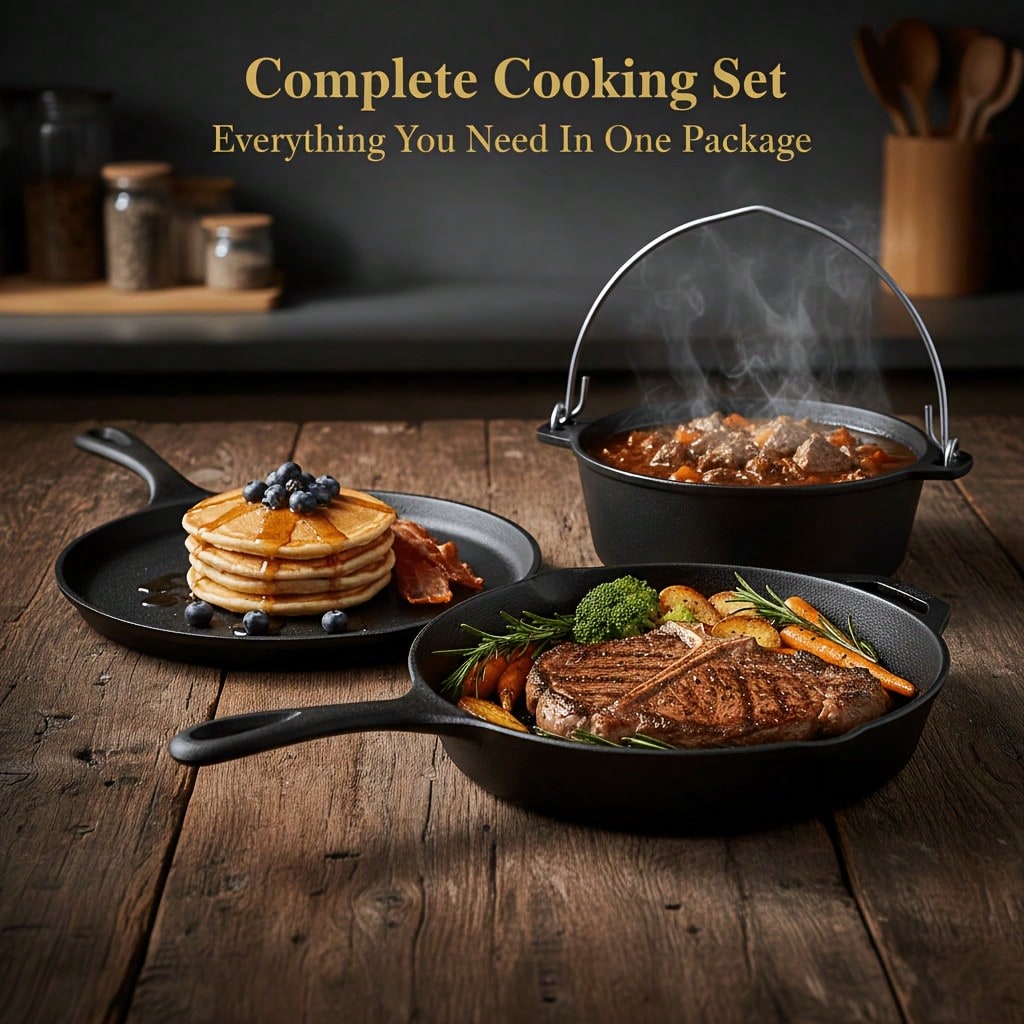 PACILACK Cast Iron Pots And Pa - Camp Dutch Oven Cast review and price