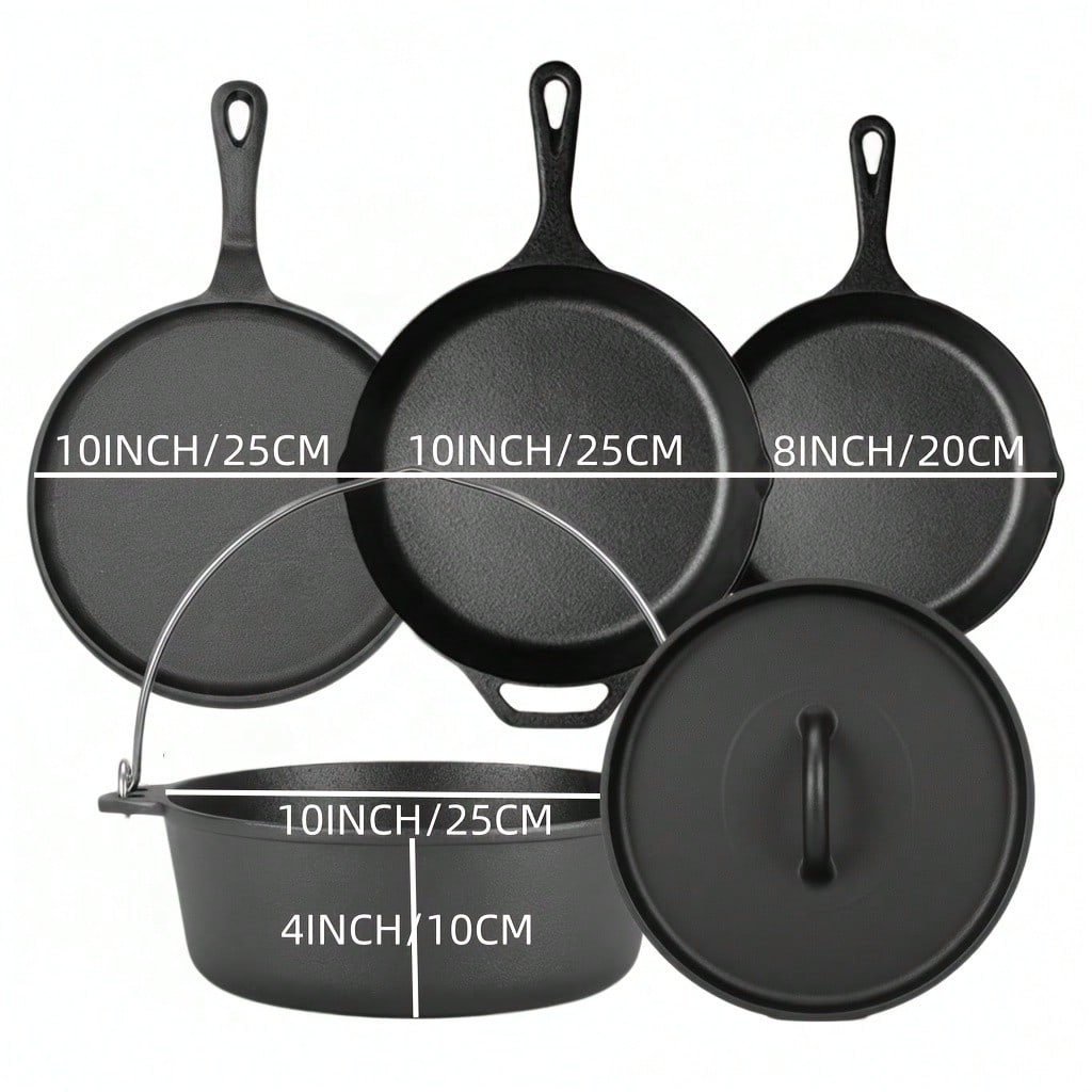PACILACK Cast Iron Pots And Pa - Camp Dutch Oven Cast review and price