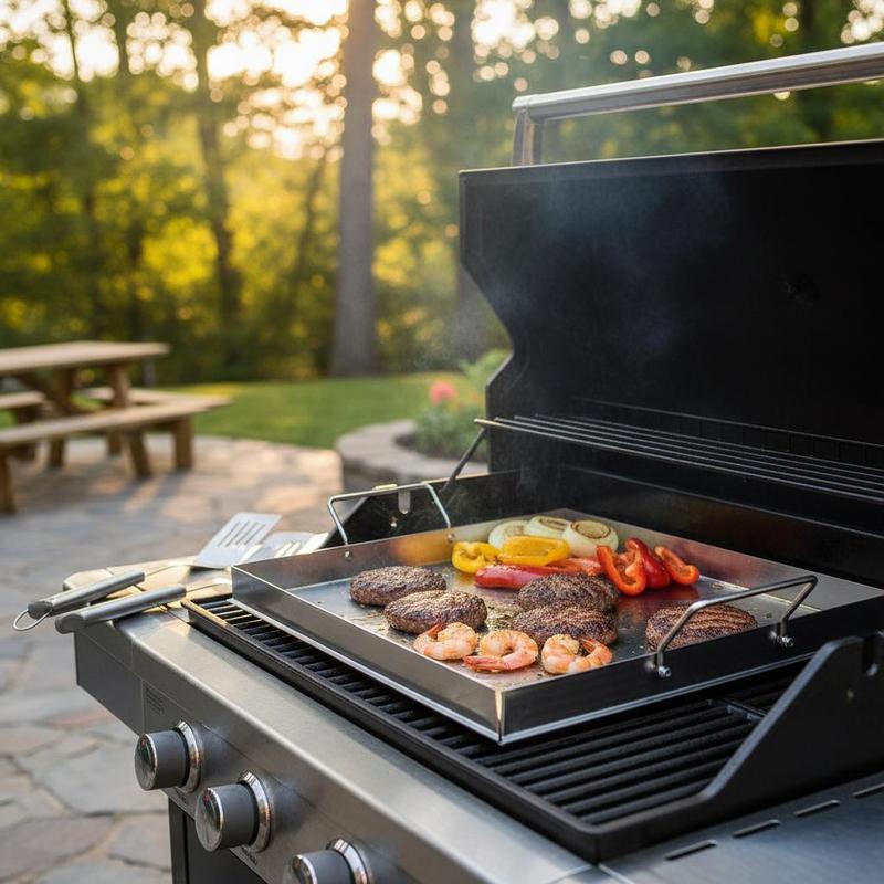 Universal Flat Top Griddle 18x - Camping Cooking Hot Plate review and price