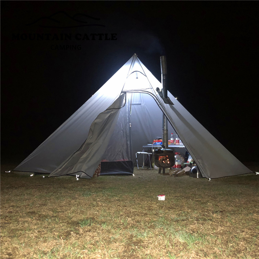 2-3 Person Winter Pyramid Tent - Camping Cooking Tent review and price