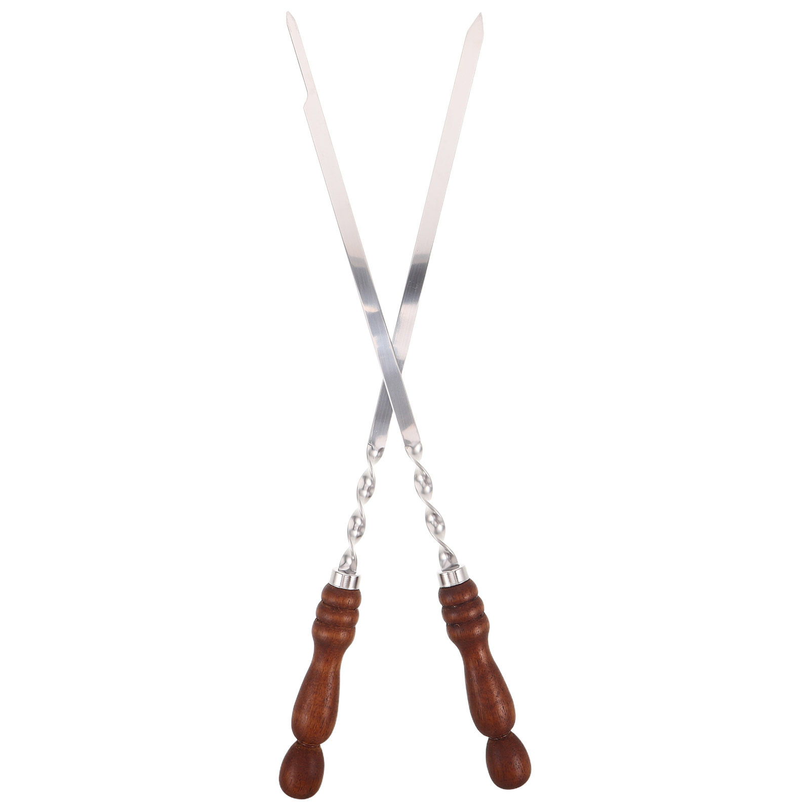 2Pcs Stainless Steel Kabob Ske - Camping Cooking Handle review and price