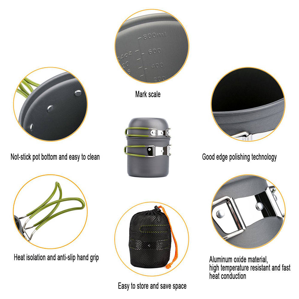Ultralight Camping Pots Cookwa - Camping Cooking Ware review and price