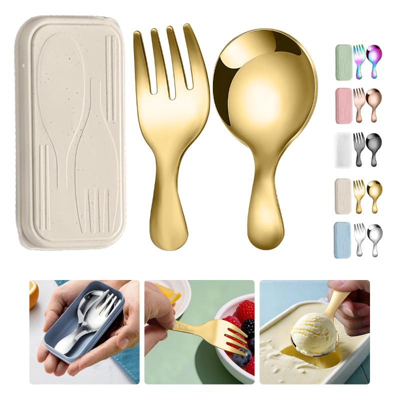 Stainless Steel Portable Spoon - Camping Cooking And Eating Set review and price