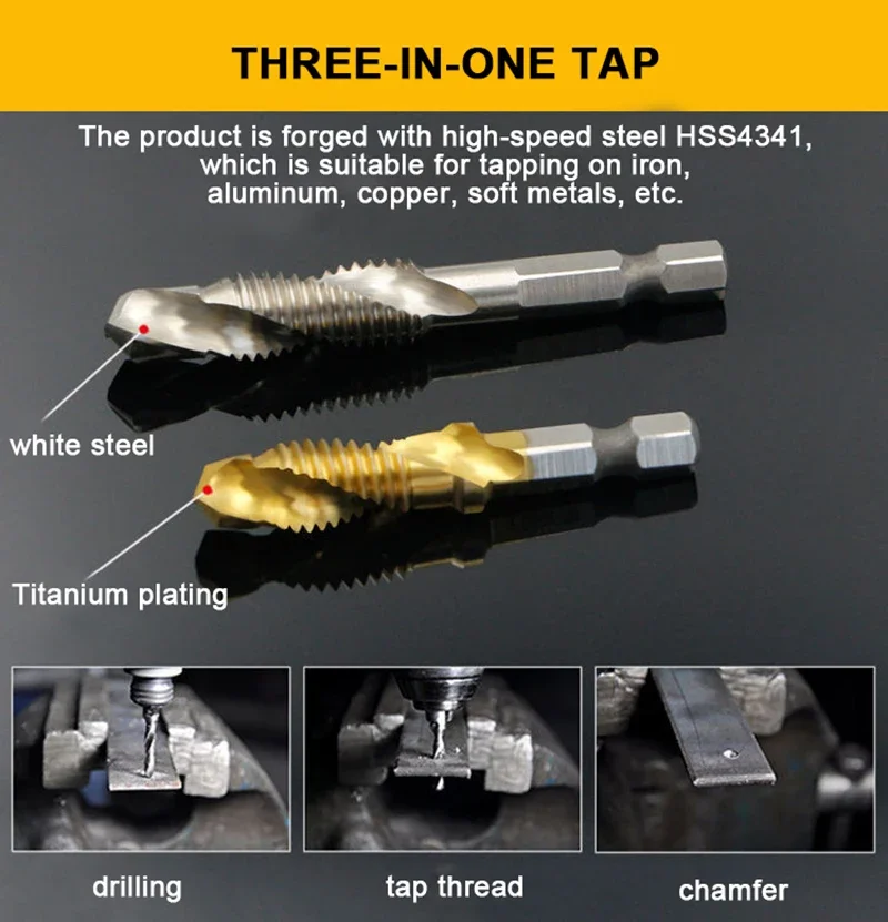 6PCS Metric Titanium Drill Tap - Mess Kit Titanium review and price