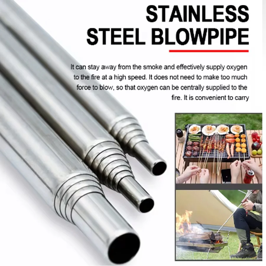 Stainless Steel Blowpipe Pocke - Campfire Cooking review and price