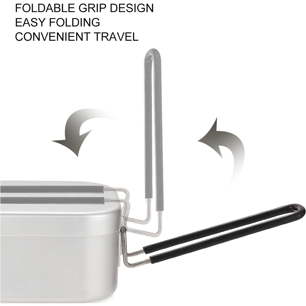 800ML Aluminum Lunch Boxes Out - Camping Cooking Handle review and price