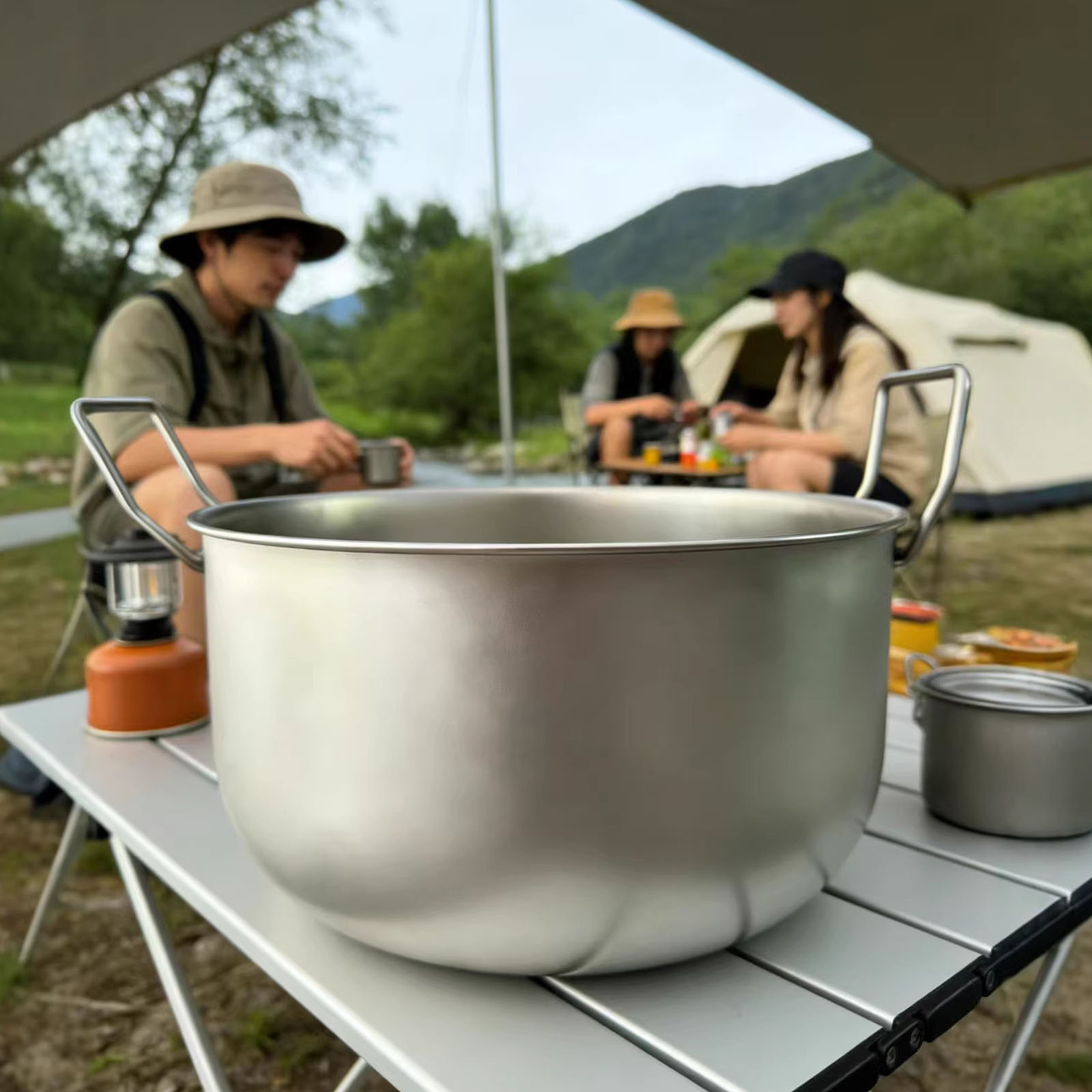 Hiking Cooking Pot 304 Stainle - Camping Cooking Handle review and price