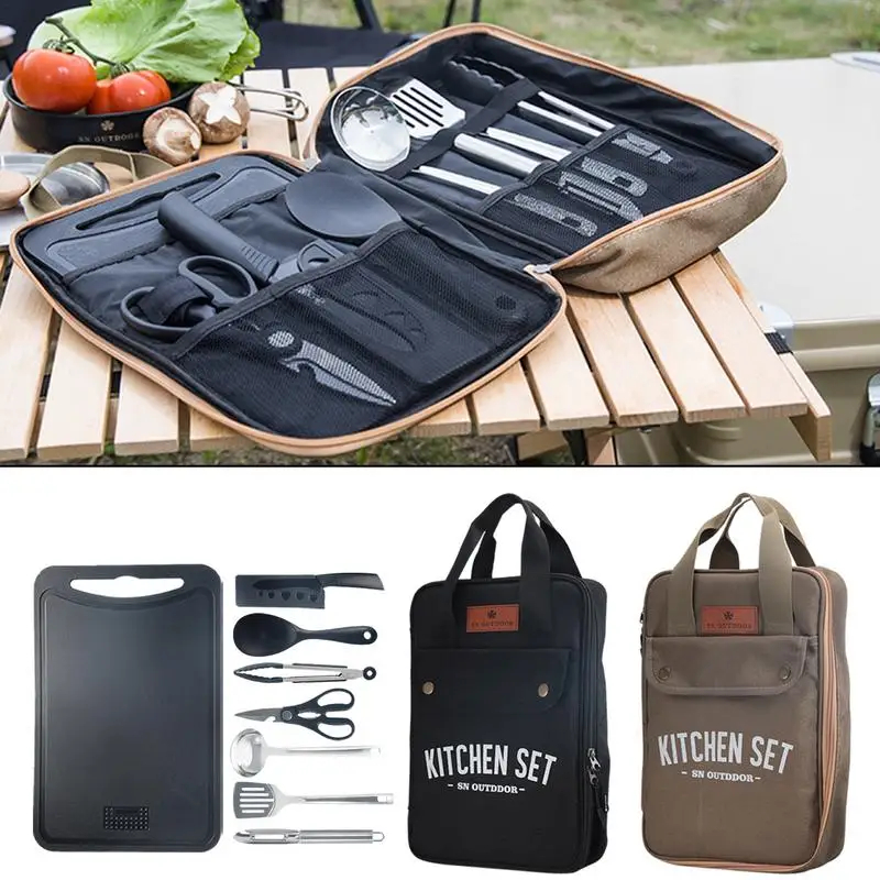 8pcs Camping Kitchen Cookware  - Camping Cooking Ware review and price