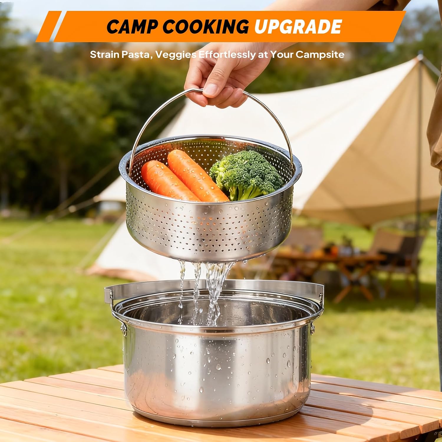 6pcs Cookware Set, 304 Stainle - Campfire Cooking review and price