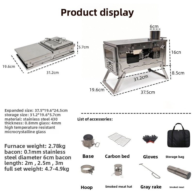 Stainless Steel Foldable Porta - Camping Cooking Tent review and price