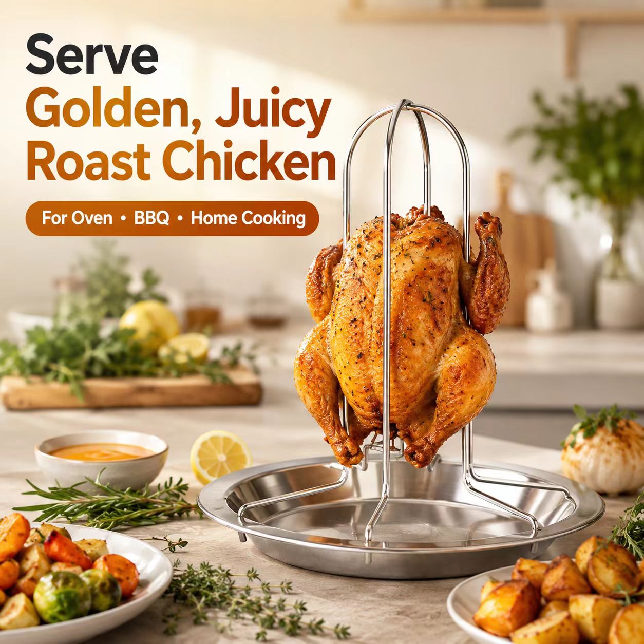 Portable Whole Chicken BBQ Gri - Campfire Cooking review and price