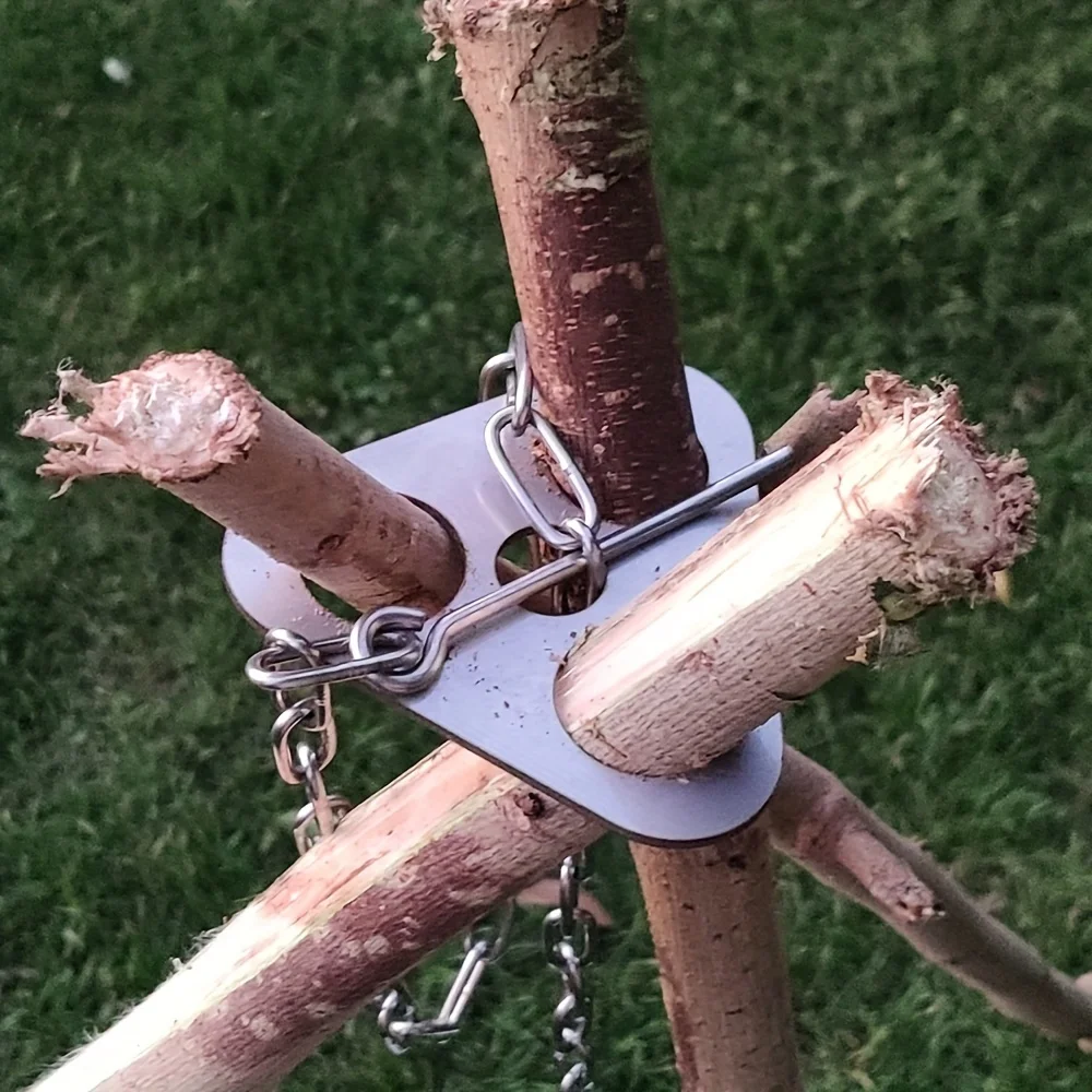 Stainless Steel Camping Tripod - Campfire Cooking review and price