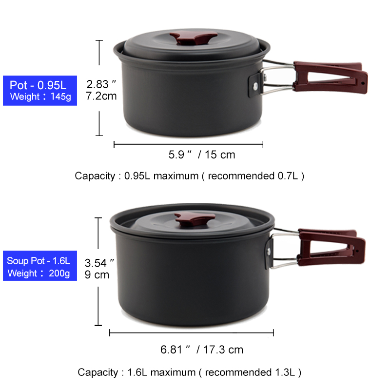 Widesea Camping Cookware Set O - Camping Cooking And Eating Set review and price