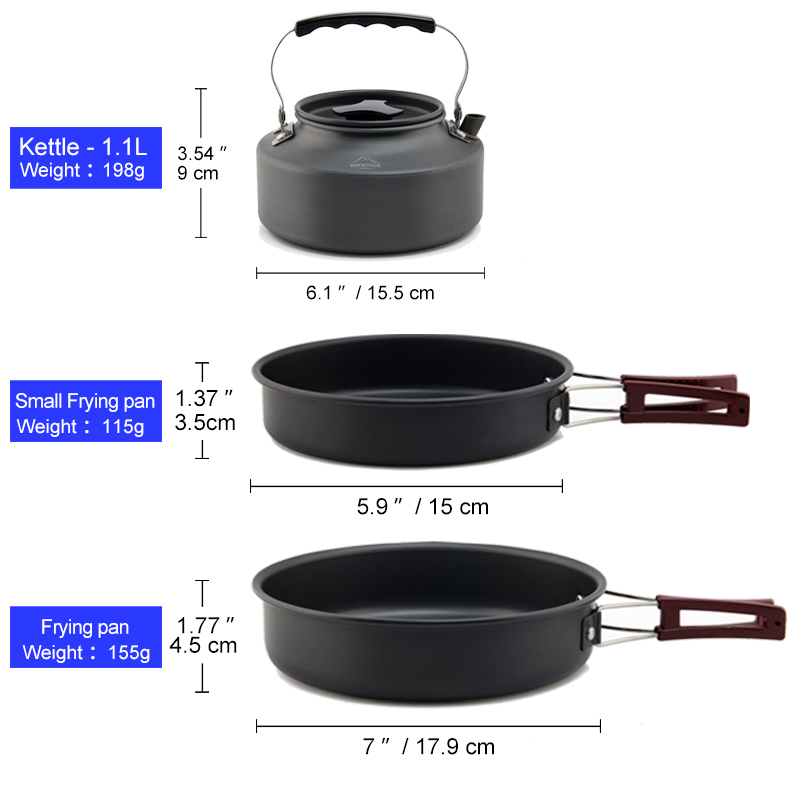 Widesea Camping Cookware Set O - Camping Cooking And Eating Set review and price