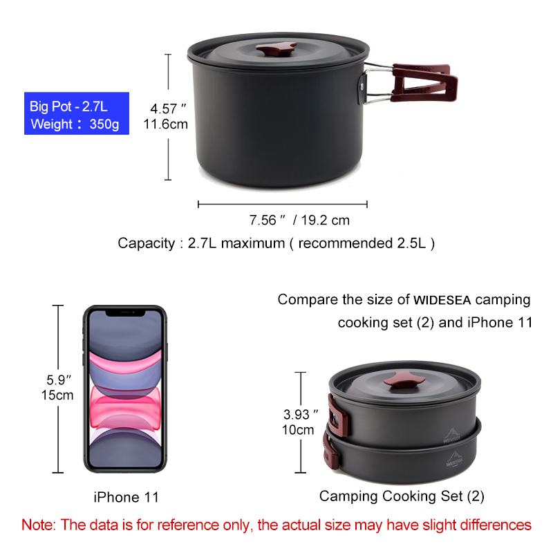 Widesea Camping Cookware Set O - Camping Cooking And Eating Set review and price
