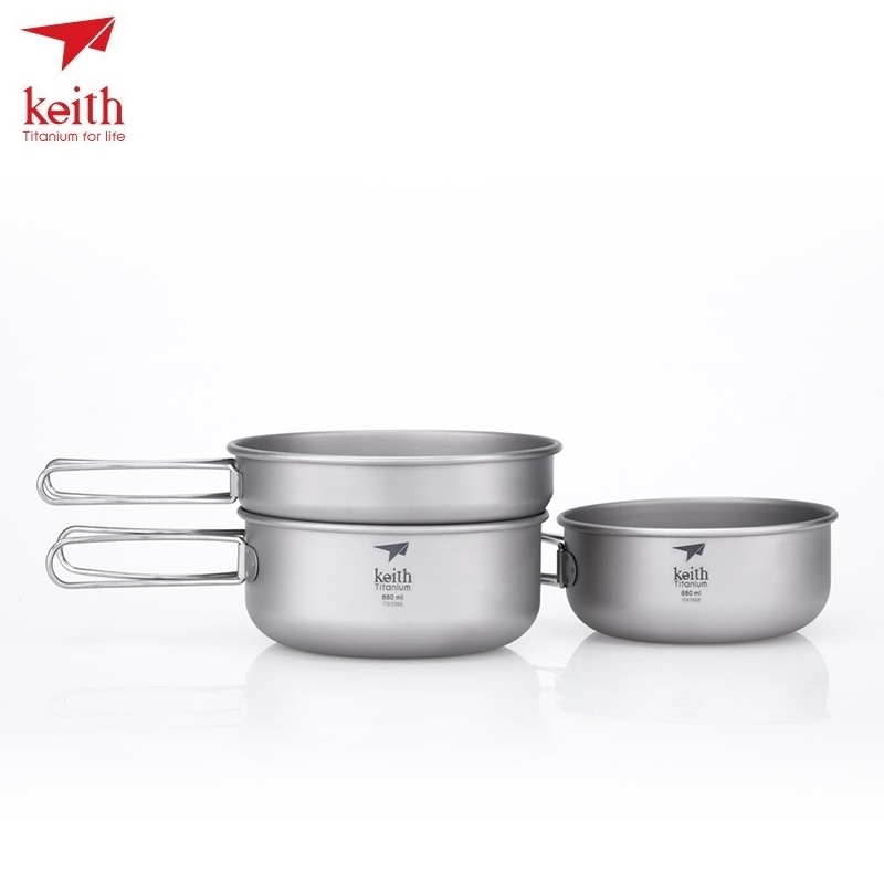 KEITH Titanium Ti6053 3-Piece  - Camping Cooking Hot Plate review and price