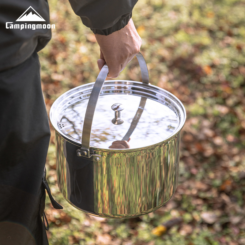 CAMPINGMOON CC-24 stainless st - Camping Cooking Pot Large review and price