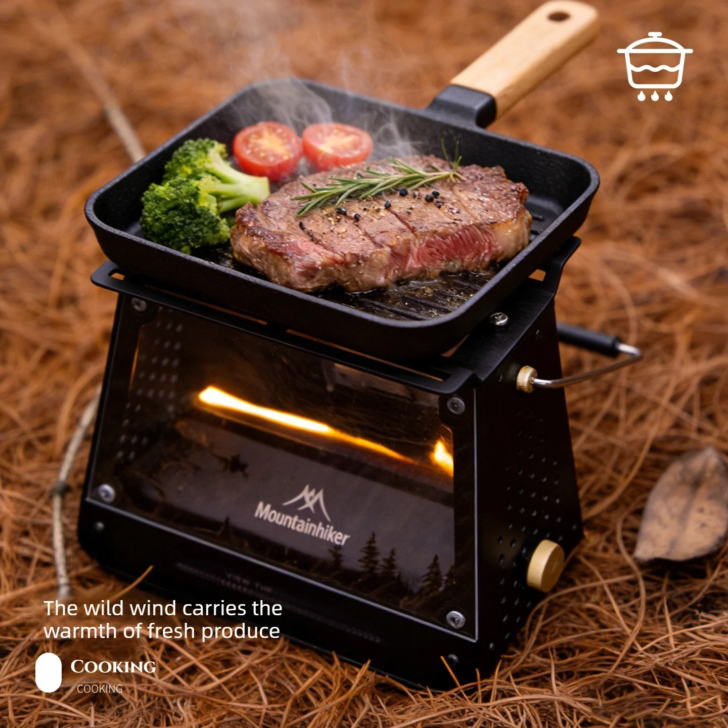 MOUNDAINHIKER Stainless Steel  - Campfire Cooking review and price