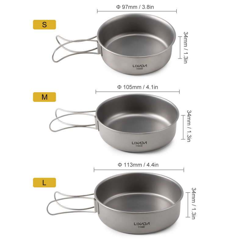 Lixada Titanium Bowls Ultralig - Mess Kit Titanium review and price
