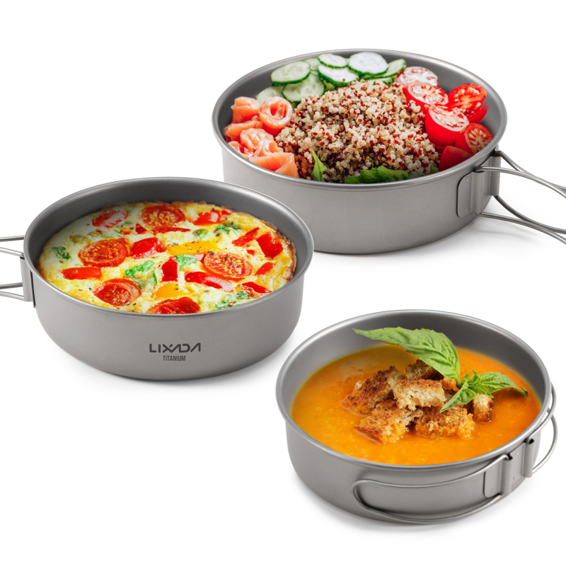 Lixada Titanium Bowls Ultralig - Mess Kit Titanium review and price