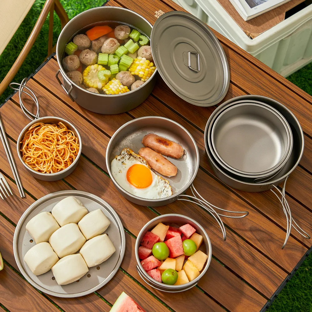 Titanium Outdoor Pot Set Picni - Mess Kit Titanium review and price