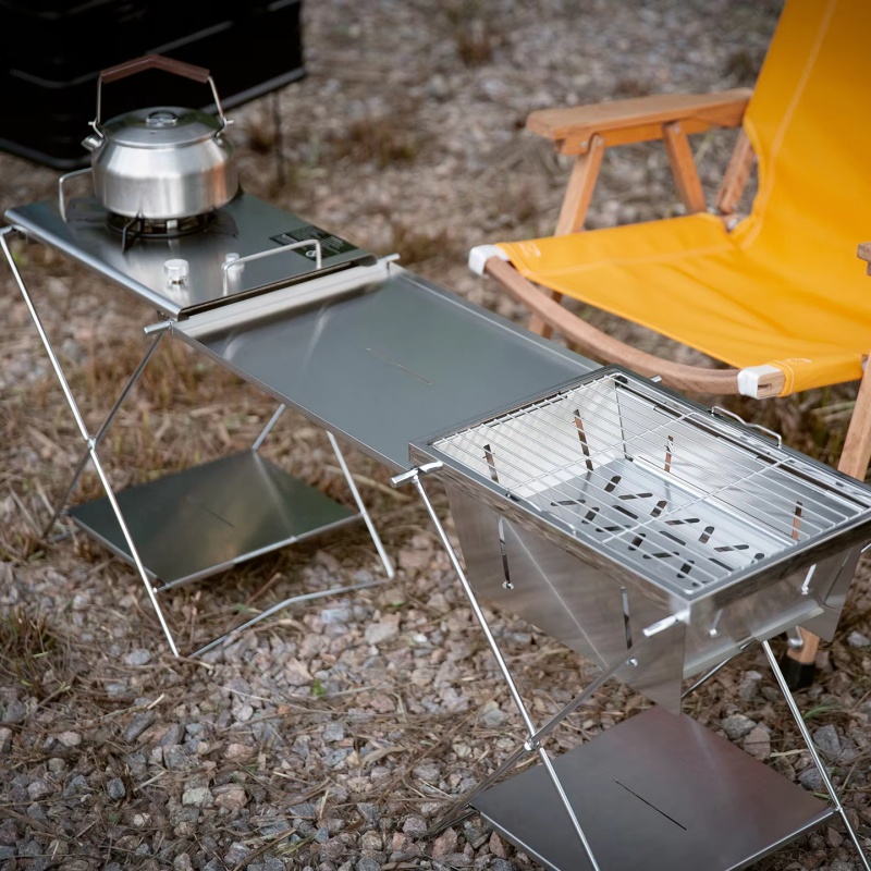 Outdoor Stainless Steel Foldin - Camping Cooking Table review and price