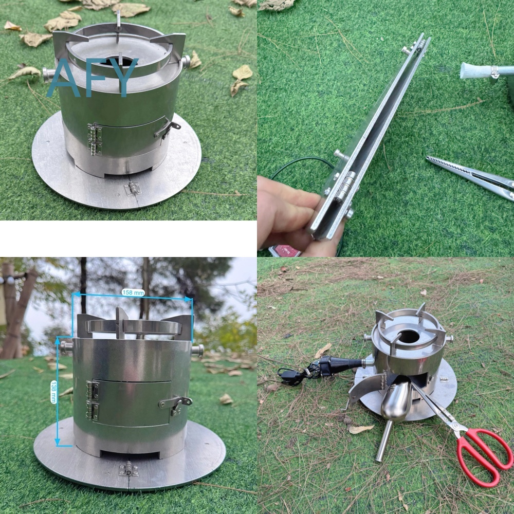 Portable Wood Gasifier Stove f - Camping Cooking Hot Plate review and price