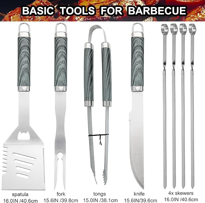 24Pcs Heavy Duty Stainless Ste - Meat Thermometer Camp review and price