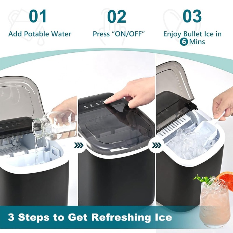 Portable Countertop Ice Maker  - Camping Cooking Handle review and price