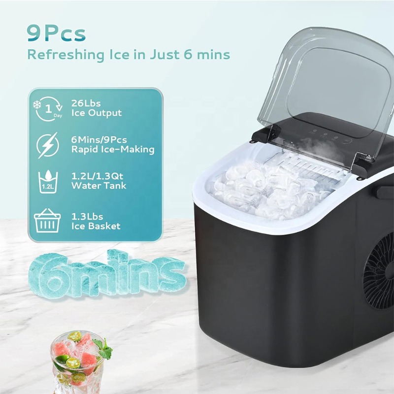 Portable Countertop Ice Maker  - Camping Cooking Handle review and price