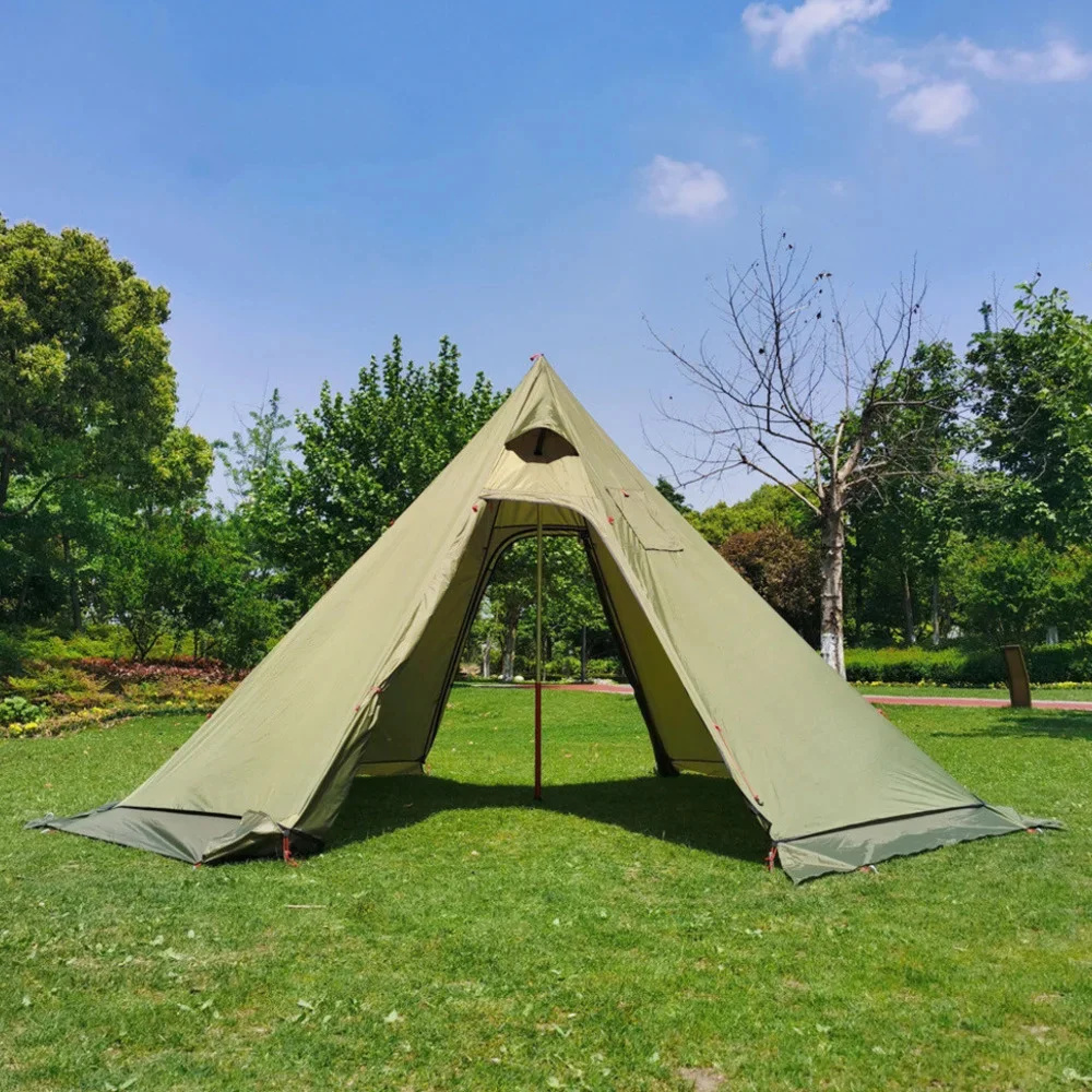 New Pyramid Tent With Snow Ski - Camping Cooking Tent review and price
