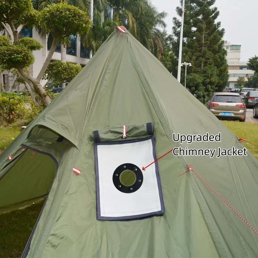 New Pyramid Tent With Snow Ski - Camping Cooking Tent review and price