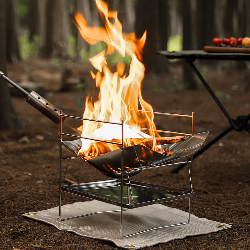 Wood Burning Camping Stove Por - Campfire Cooking review and price