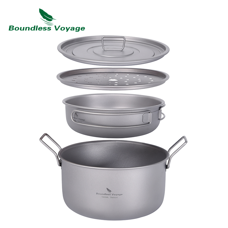 Boundless Voyage Camping Cooki - Mess Kit Titanium review and price