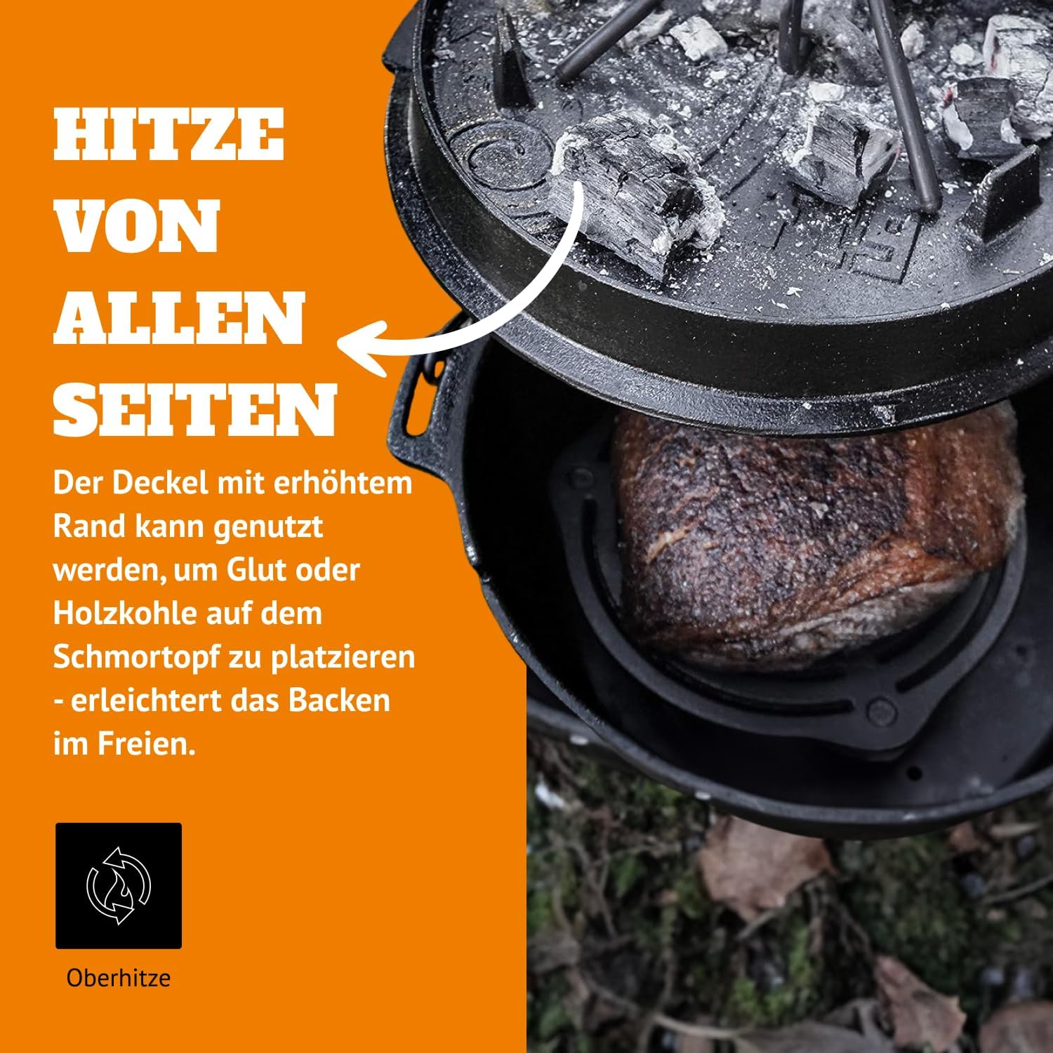 Pre-Seasoned Cast Iron Dutch O - Campfire Cooking review and price
